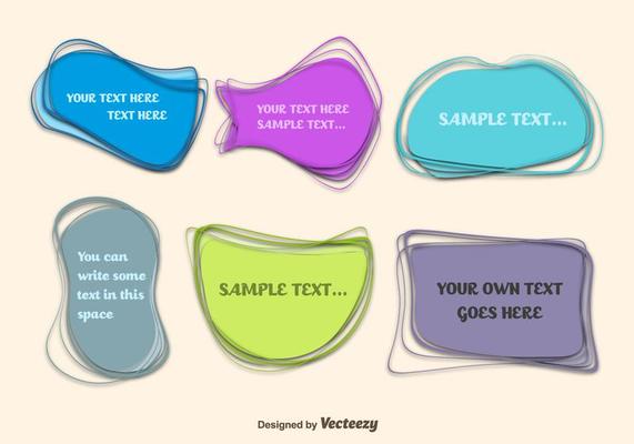 Colorful abstract banners