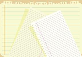 Notebook paper background vector