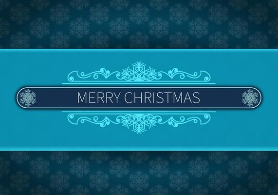 Merry christmas blue background