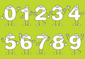 Number Cartoons vector