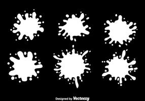 Abstract White Spraypaint Drip vector