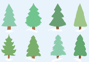 Vector árbol de Navidad gratis