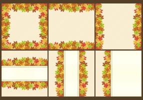 Thanksgiving Frames And Templates vector