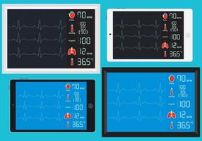 Ekg Machines Vectors