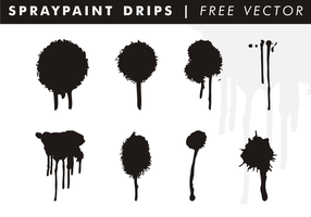Spraypaint Drips Free Vector