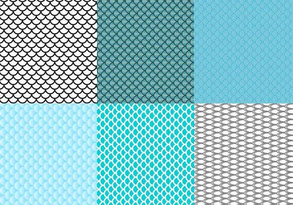 Fish Scale Pattern Vector
