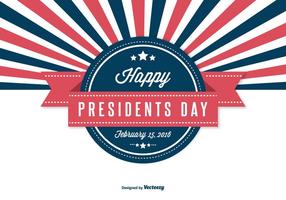 Retro Presidents Day Illustration vector