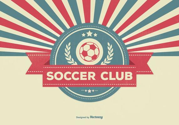 Retro Style Soccer Club Illustration