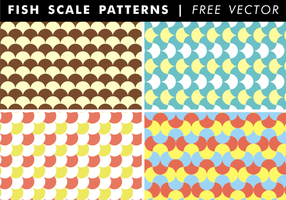 Fish Scale Patterns Free Vector