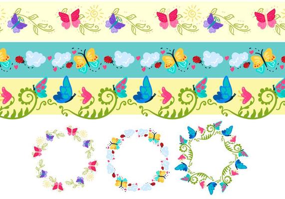 Colorful Butterfly Vectors