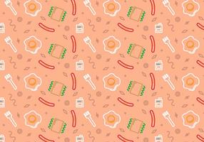 Free School Lunch Vector Pattern 8