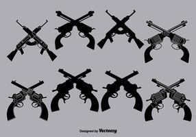 Vector crossed guns