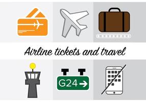 Airline Icons vector