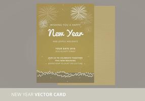 Tarjeta del vector del Año Nuevo