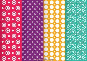 Circle Line Dot Pattern vector