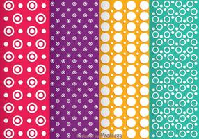 Circle Line Dot Pattern vector