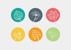 Leaves Icon Set vector