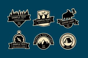 Camp Logos vector