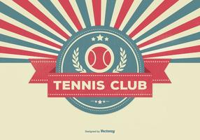 Retro Style Tennis Club Illustration vector