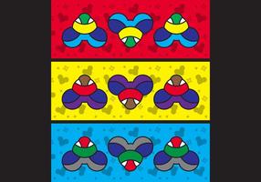 Free Simple Pop Art 13 Facebook Cover vector