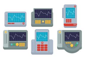 EKG Máquina vectorial vector