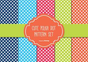 Polka Dot Pattern Set vector