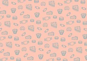 Sweets pattern background vector