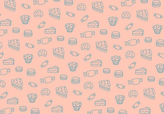 Sweets pattern background