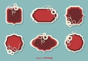 Winter Flat Frames vector