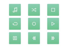 FREE MUSIC PLAYER ICON SET VECTOR