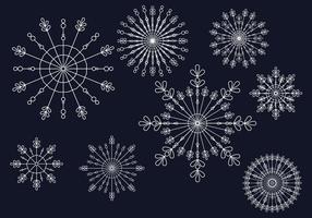 Copos de nieve ilustración vectorial vector