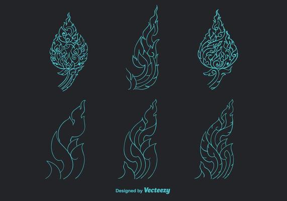 Hand Drawn Thai Pattern Vector
