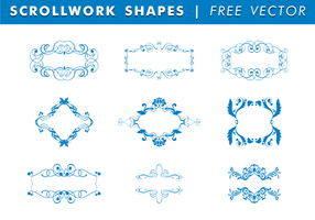 Scrollwork Shapes Free Vector