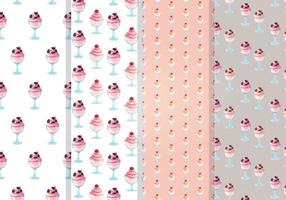 Vector Ice Cream Patterns