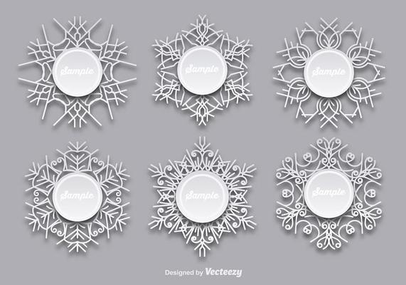 Snowflakes templates