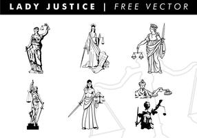 Lady Justice Free Vector