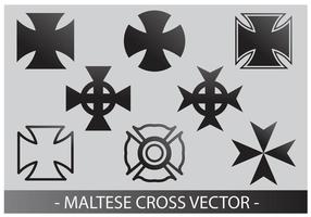 Maltese and Iron Cross Vector Set