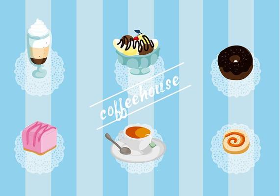 Free Set of Coffee House Vector Elements