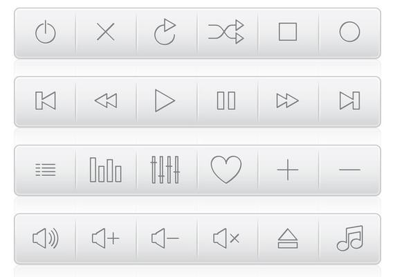 Plastic Media Buttons