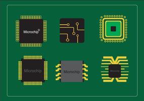 Various Microchips   vector