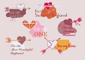 Free Valentines Day Vector Background with Arrows