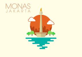 Monas Minimalist Illustration  vector