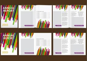 Colorful Annual Report vector