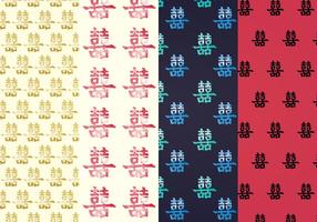 Double Happiness Vector Patterns