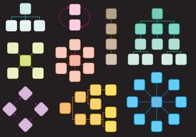 Gráficos del mapa mental vector