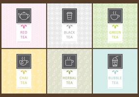 Tea Labels vector