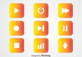 Media Player Button vector