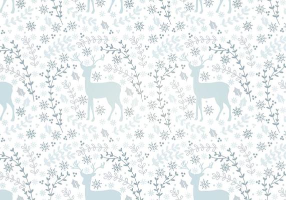 Deer Vector Seamless Pattern 