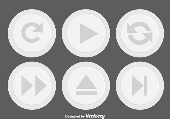 Light Gray Media Button