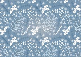 Winter Holly Vector Seamless Pattern 